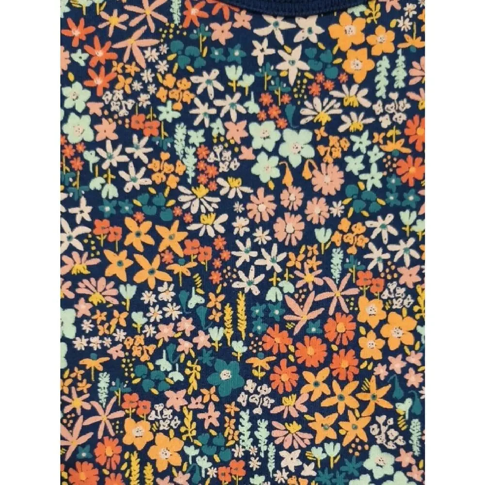 Tea Collection Navy Floral Print Long-Sleeve Dress